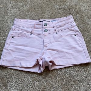 Pink high waisted Aeropostale stretchy shorts